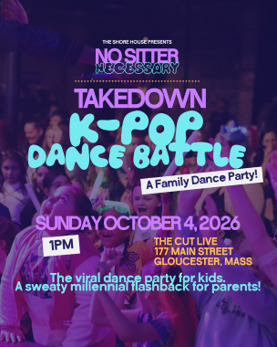 No Sitter Necessary - Family Dance Party at The Cut - Event poster